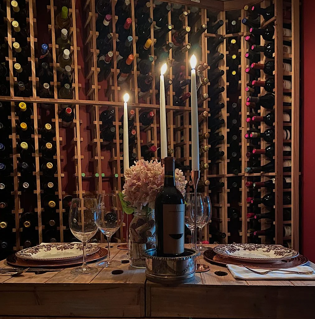 Private wine cellar dinner